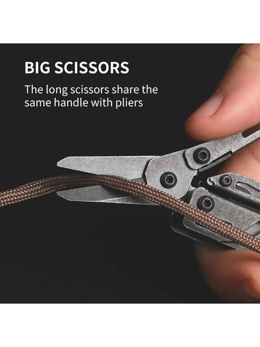 Compact EDC Keychain Multitool & Mini Pocket Knife - Versatile Dark Tool for